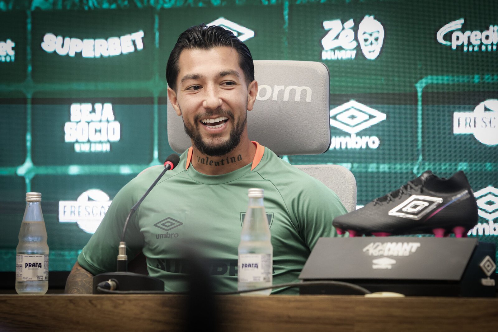 Lucho Acosta, reforço do Fluminense, falou sobre a pressão da torcida